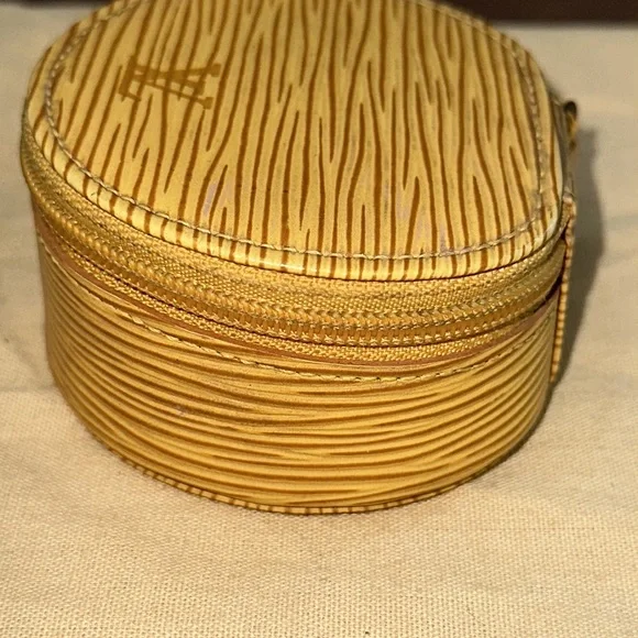 Louis Vuitton yellow epi jewelry ecrin bijoux box travel case - Picture 4 of 9